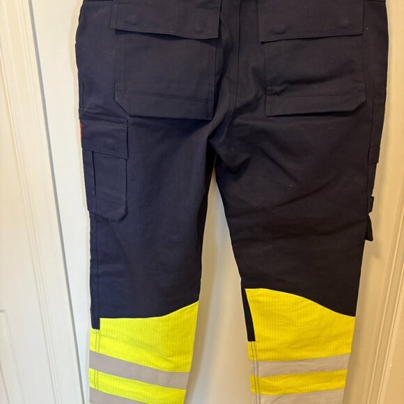 Blaklader Work Pants Mens 36X30 Navy Fire Rated Pockets Heavyweight Workwear - Picture 11 of 13